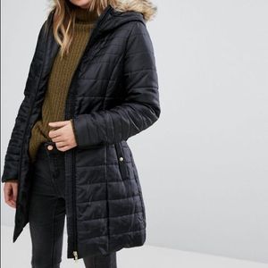 ASOS Vera Moda Black Belted Coat